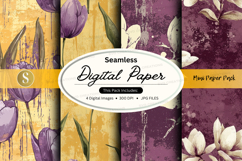 Seamless digital paper - floral texture pack Product Image 1