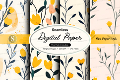 Seamless digital paper - floral pattern Product Image 1