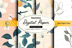 Seamless floral digital paper Product Image 1
