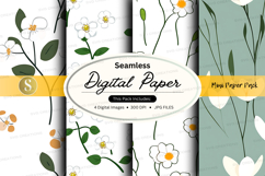 Seamless digital paper - floral pattern Product Image 1