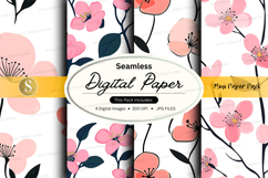 Seamless floral digital paper Product Image 1