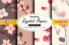 Seamless digital paper - floral pattern pack Product Image 1