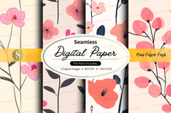 Seamless digital paper - floral pattern Product Image 1
