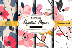 Seamless floral digital paper Product Image 1