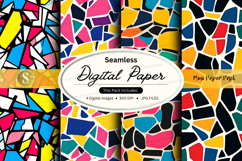 Seamless mosaic digital paper Product Image 1
