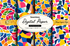 Seamless mosaic digital paper Product Image 1