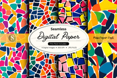 Seamless mosaic digital paper Product Image 1