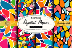 Seamless mosaic digital paper Product Image 1