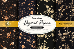 Seamless digital paper - mush paper pack digital paper Product Image 1