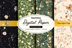 Seamless digital paper - floral pattern pack Product Image 1