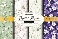 Seamless digital paper - floral patterns Product Image 1