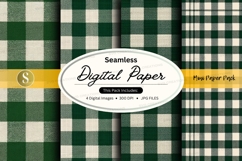 plaid, green, white, checkered, pattern, texture, fabric Product Image 1