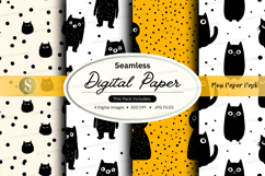 Seamless digital paper - cat pattern Product Image 1