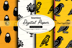 Seamless bird pattern digital paper Product Image 1