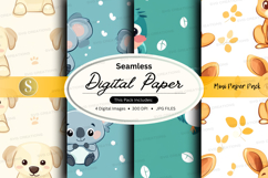 Seamless digital paper - mini paper pack digital paper Product Image 1