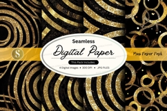 Golden swirl seamless pattern Product Image 1