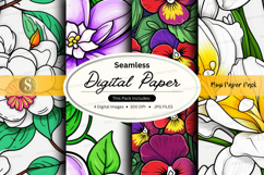 Seamless digital paper - floral collection Product Image 1