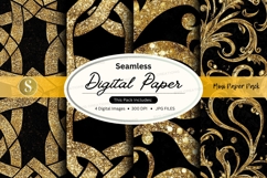 Golden celtic knot seamless pattern Product Image 2