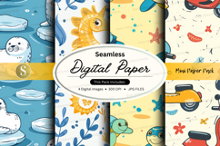 Seamless digital paper - mini piper pack digital paper Product Image 1