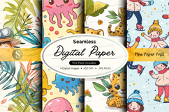 Seamless digital paper - mimi paper pack Product Image 1