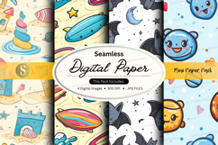 Seamless digital paper - mimi paper pack Product Image 1