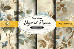 Seamless digital paper - mini paper pack digital paper Product Image 1