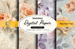Seamless floral digital paper pack Product Image 1