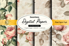 Seamless floral digital paper pack Product Image 1