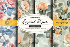 Seamless digital paper - vintage roses Product Image 1