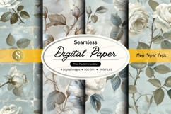 Seamless digital paper - vintage roses Product Image 1