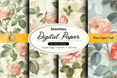 Seamless digital paper - floral pattern pack Product Image 1