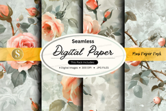 Seamless digital paper - floral pattern Product Image 1