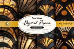 Seamless art deco digital paper Product Image 1