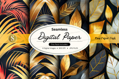 Autumn leaves digital paper Product Image 2