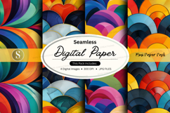 Seamless rainbow digital paper Product Image 1