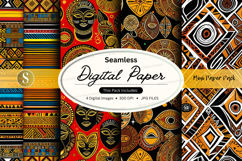 African tribal patterns digital paper Product Image 1