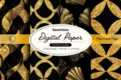 Golden geometric seamless pattern Product Image 1