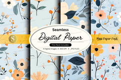 Seamless floral digital paper Product Image 1