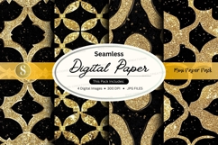 Elegant black and gold seamless pattern Product Image 1