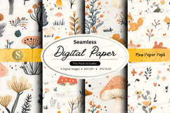 Autumn forest digital paper Product Image 1