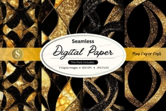 Elegant black and gold seamless pattern Product Image 1