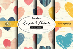 Seamless digital paper - heart pattern Product Image 1