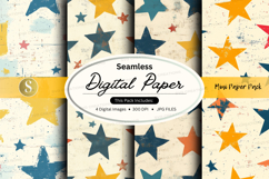 Seamless starry digital paper pack Product Image 1