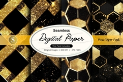 Golden hexagon seamless pattern Product Image 1