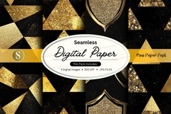Golden geometric seamless pattern Product Image 1