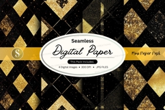 Golden geometric seamless pattern Product Image 1