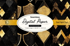 Golden geometric seamless pattern Product Image 1