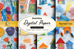 Seamless digital paper - mini paper pack digital paper Product Image 1