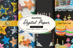 Birthday celebration digital paper Product Image 1