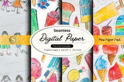 Seamless digital paper - summer treats Product Image 1